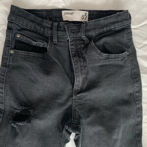 Garage Black Ripped Jeans
